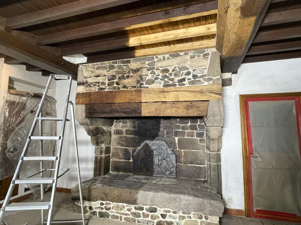 Sablage plafond bois